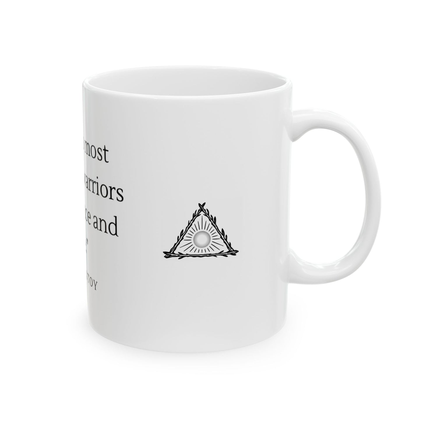 Tolstoy Quote Patience and Time Mug | Ceramic Coffee Tea Cup