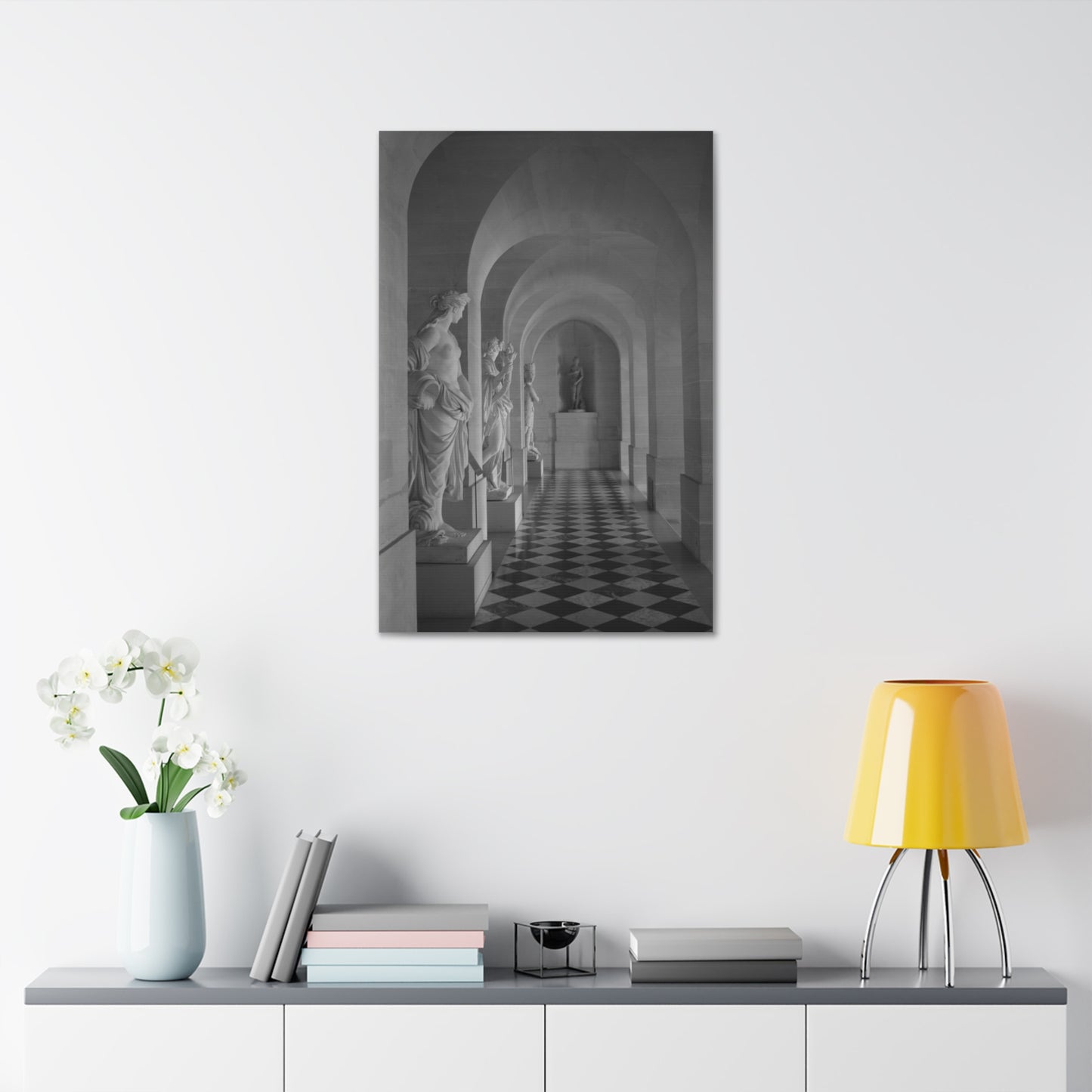 Classical Statue Hall Canvas