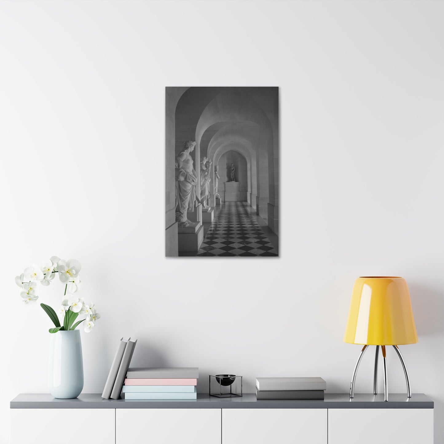 Classical Statue Hall Canvas
