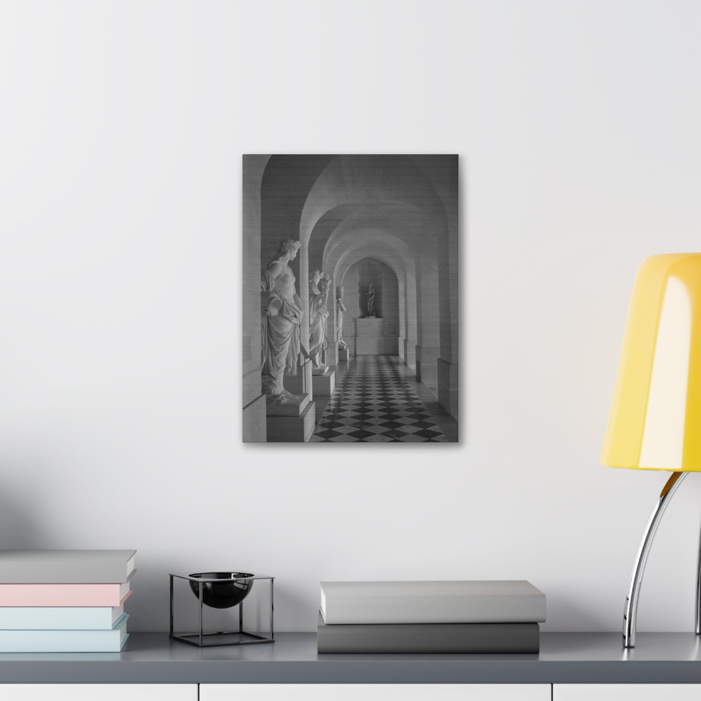Classical Statue Hall Canvas