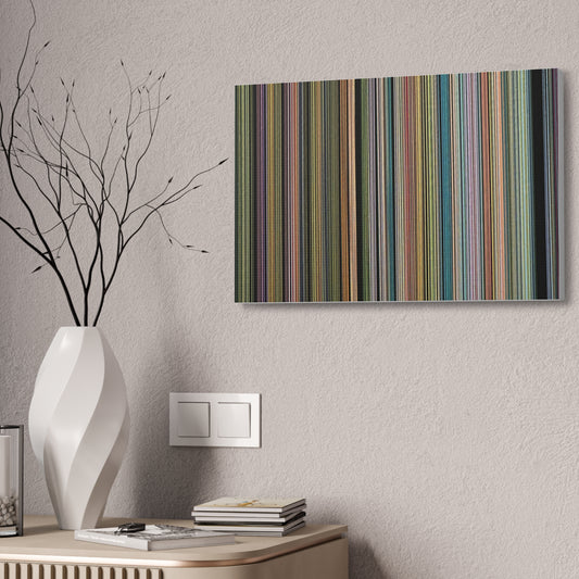 Colorful Vertical Stripes Canvas Stretched 1.5'' | Modern Abstract Wall Art