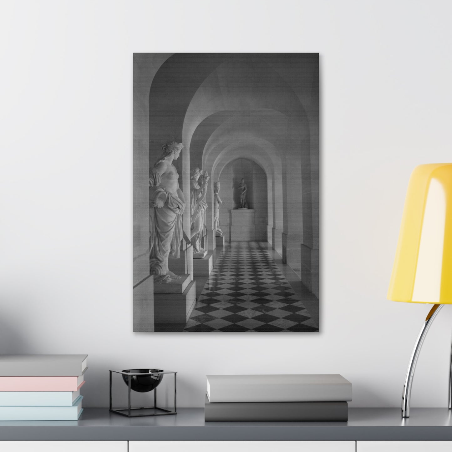 Classical Statue Hall Canvas