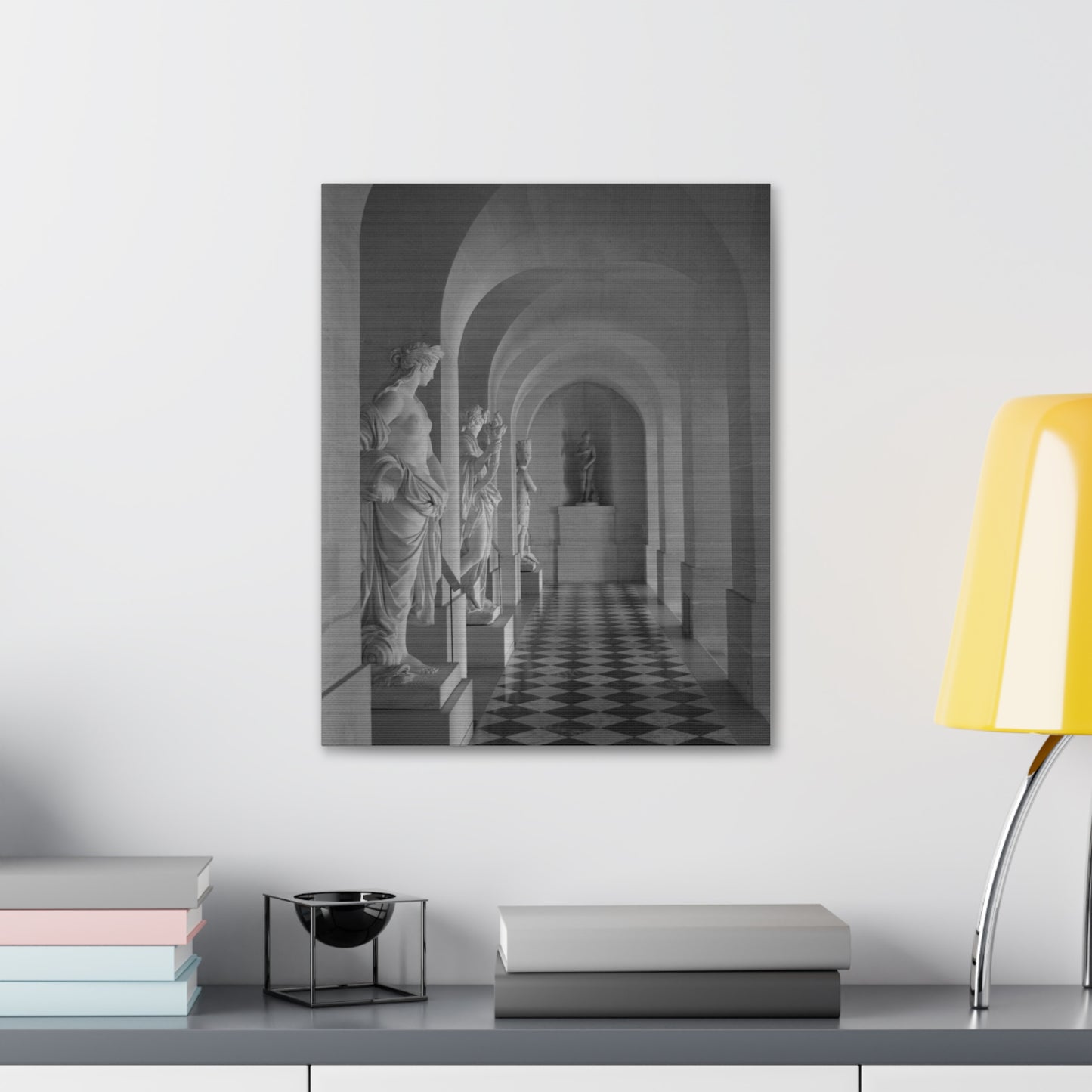 Classical Statue Hall Canvas