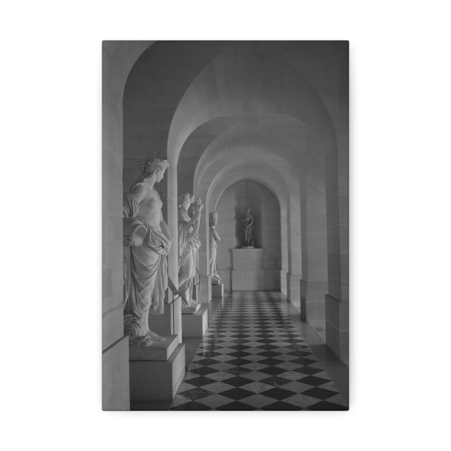 Classical Statue Hall Canvas