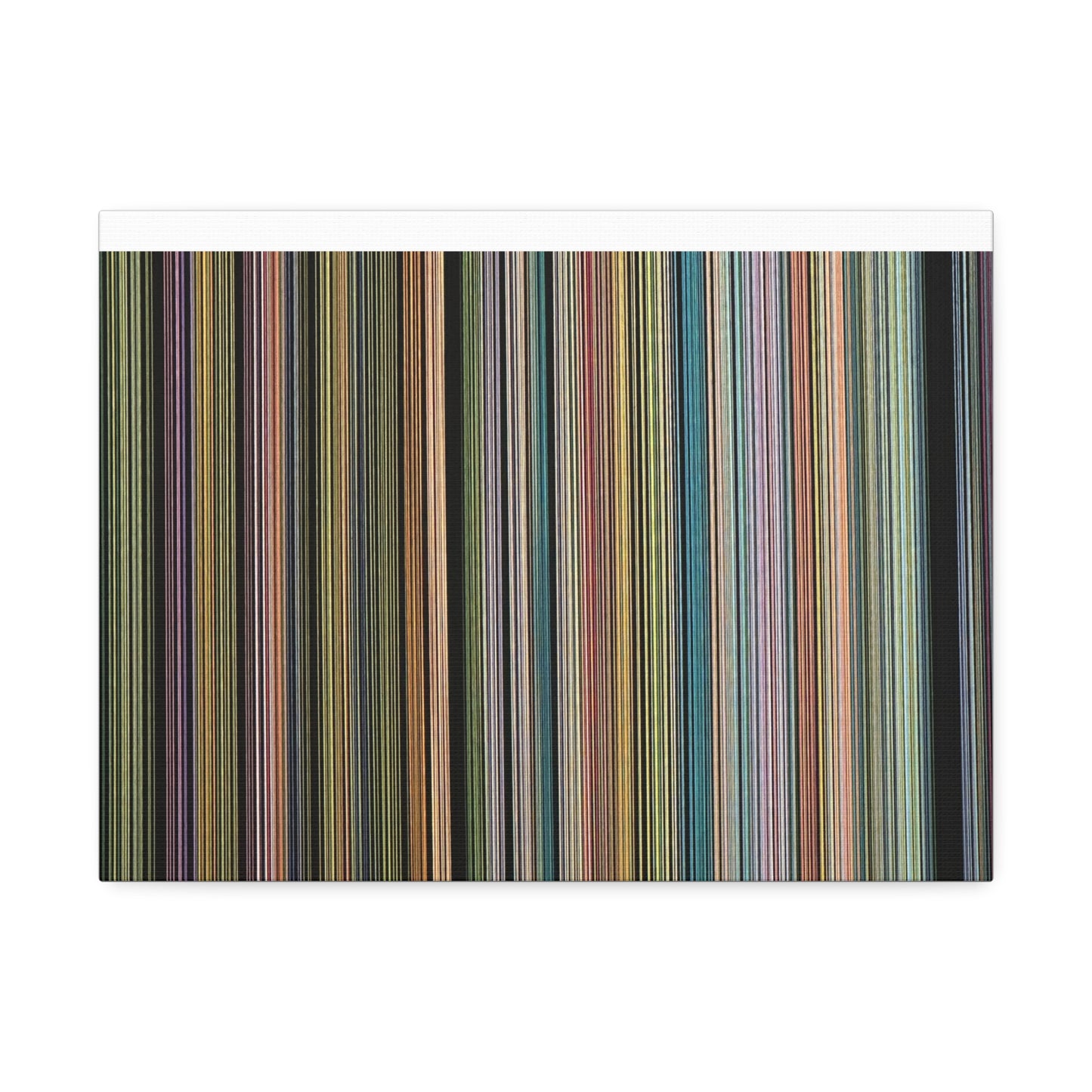 Colorful Vertical Stripes Canvas Stretched 1.5'' | Modern Abstract Wall Art