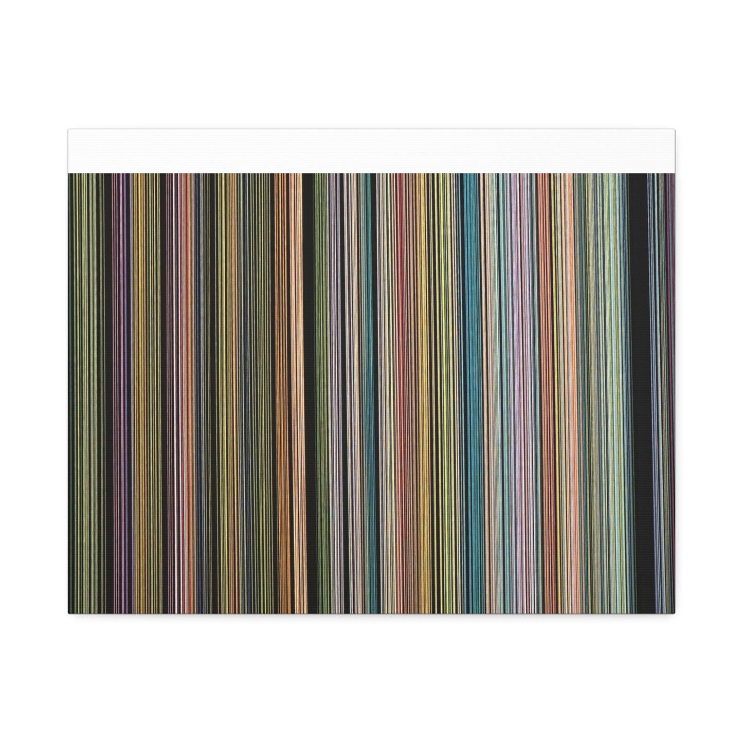 Colorful Vertical Stripes Canvas Stretched 1.5'' | Modern Abstract Wall Art