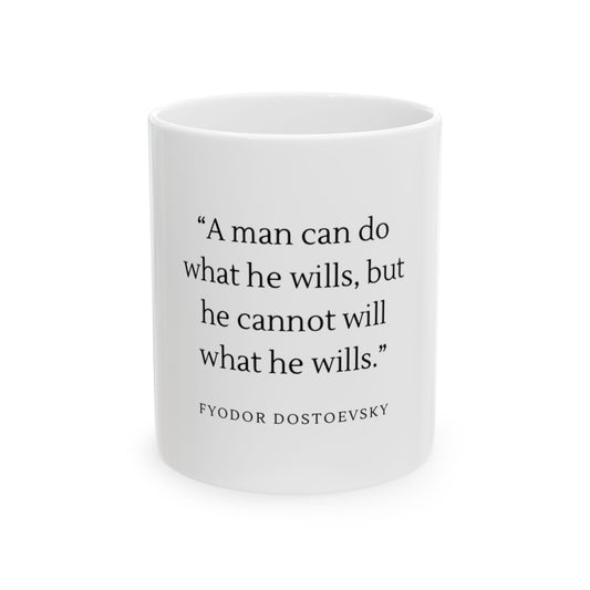 Dostoevsky Quote Ceramic Mug | Literary Quote Coffee Mug