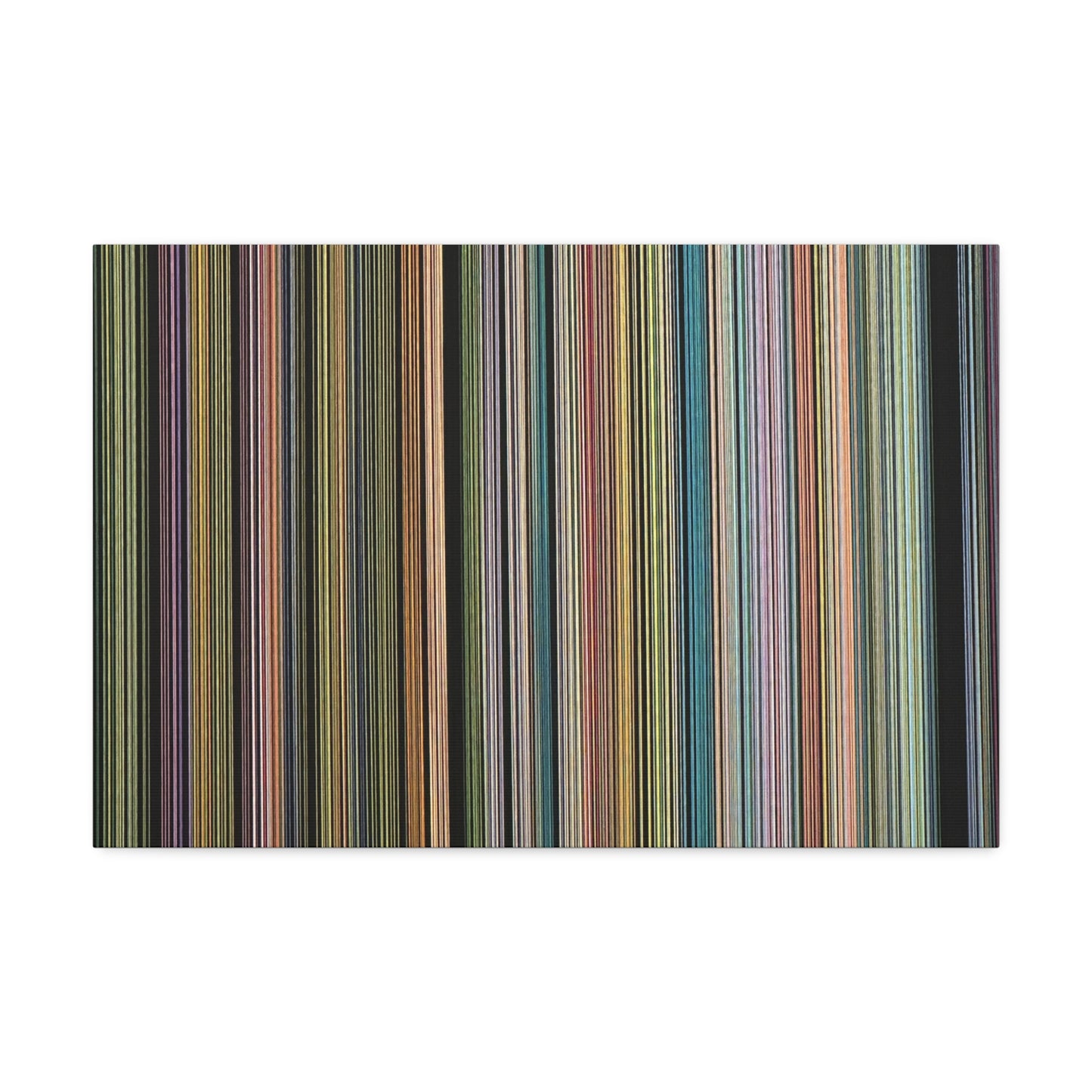 Colorful Vertical Stripes Canvas Stretched 1.5'' | Modern Abstract Wall Art