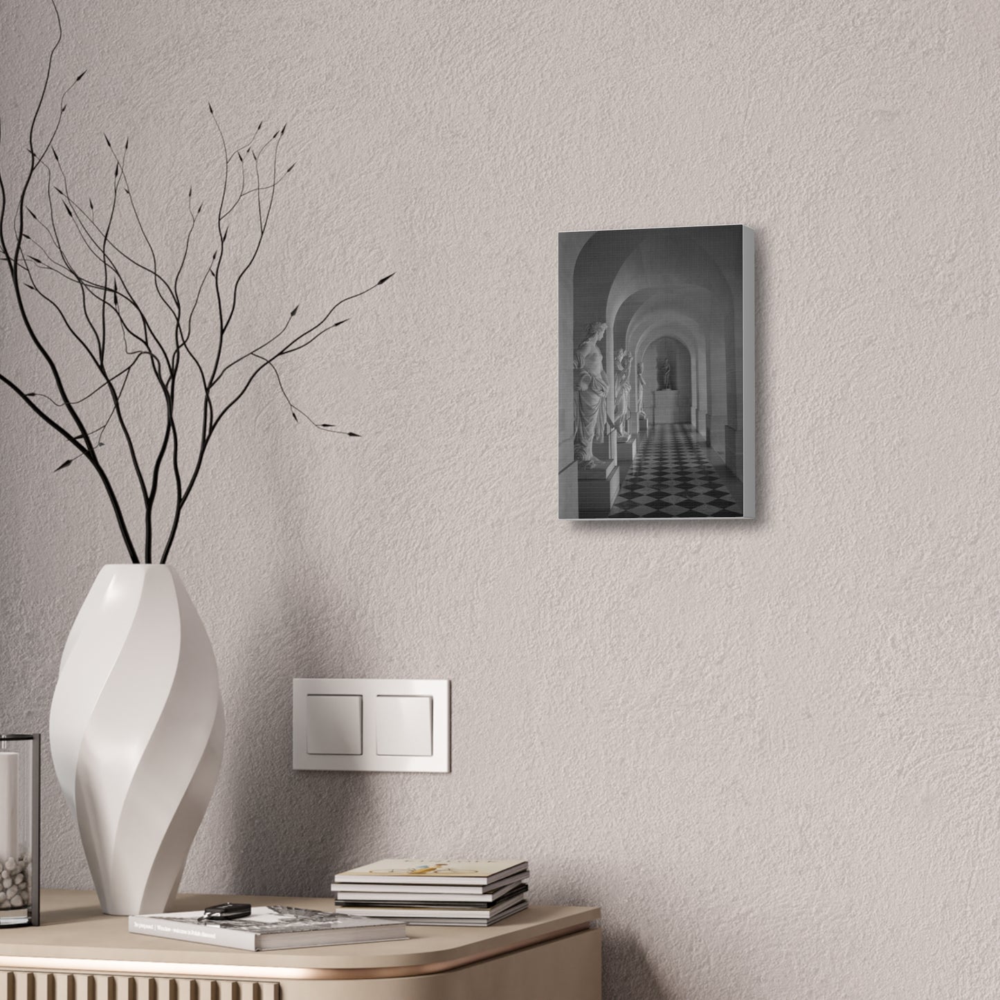 Classical Statue Hall Canvas