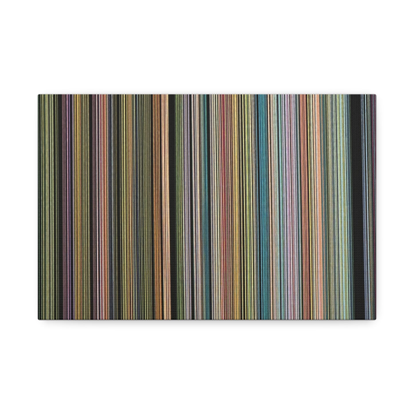 Colorful Vertical Stripes Canvas Stretched 1.5'' | Modern Abstract Wall Art