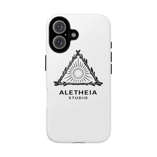 Aletheia Studio Sun Triangle Phone Case — Protective Tough Phone Case with Minimalist Logo
