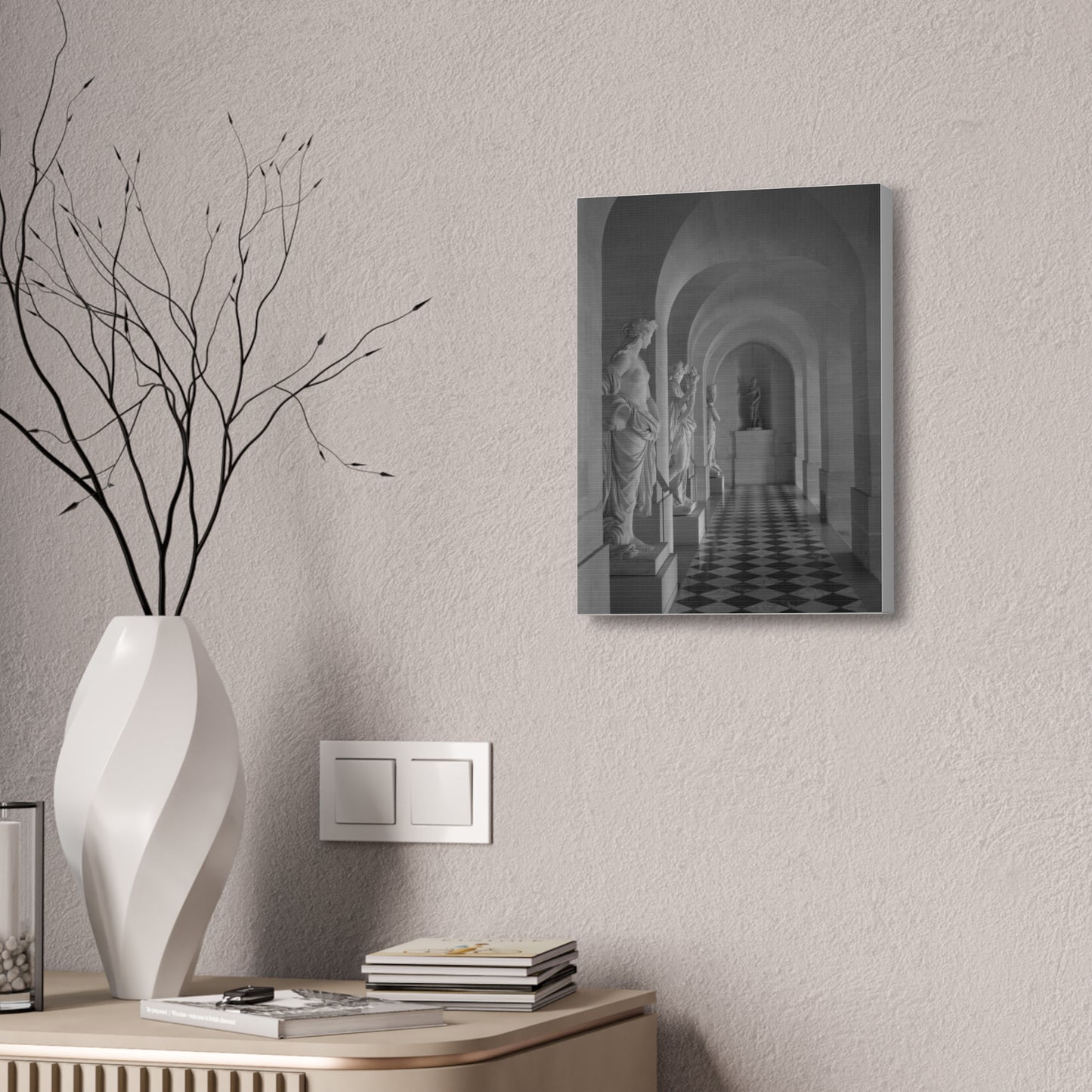 Classical Statue Hall Canvas