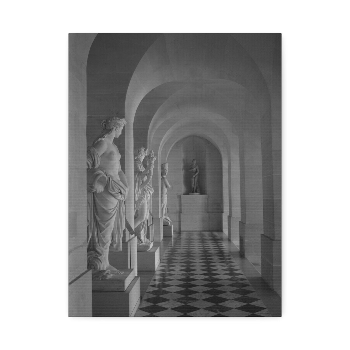Classical Statue Hall Canvas