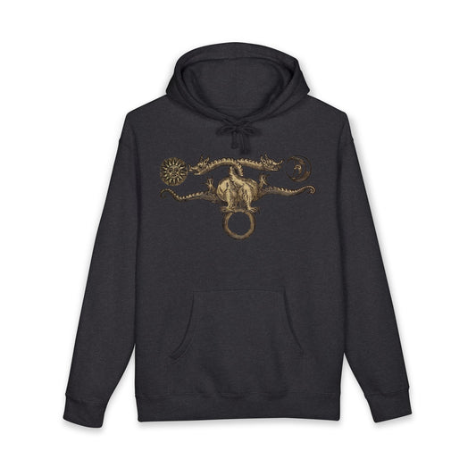 Dragon Sigil Hoodie — Mythic Celestial Crest Hooded Sweatshirt