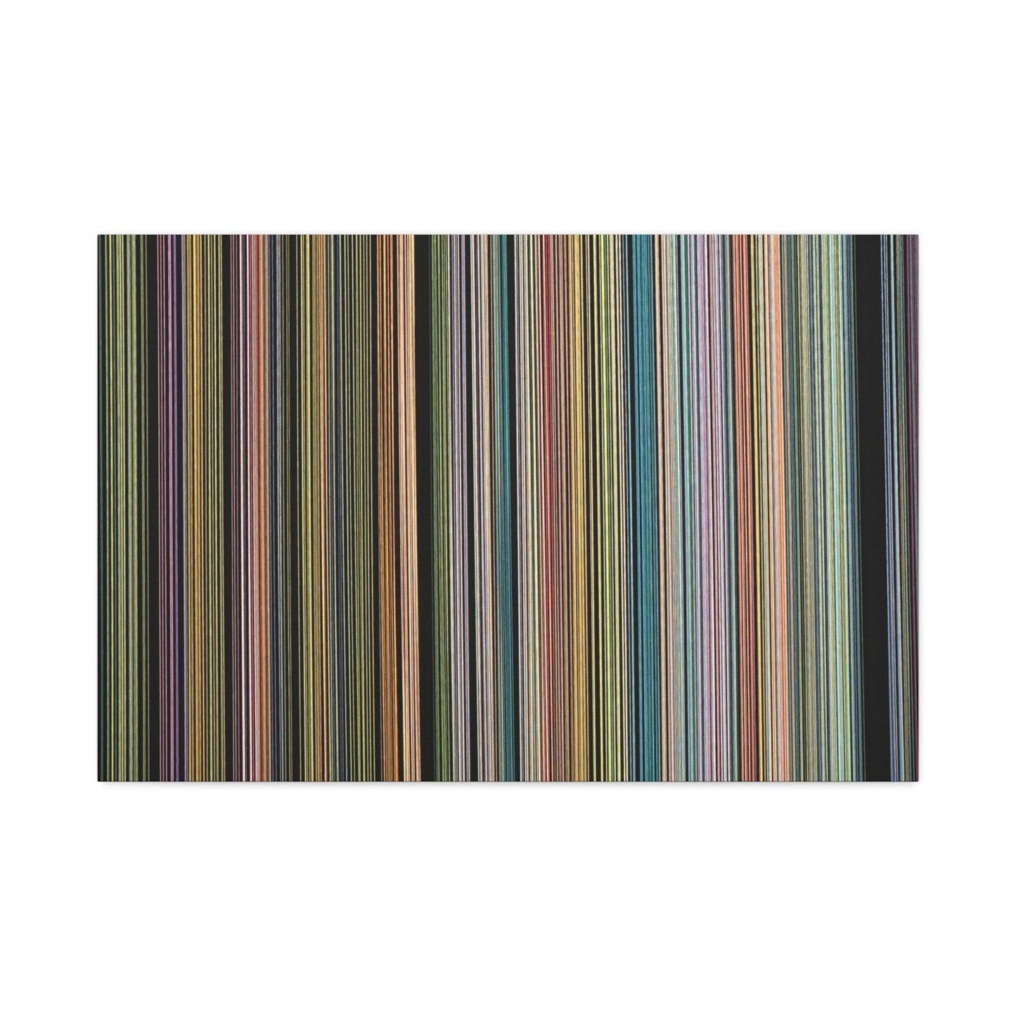 Colorful Vertical Stripes Canvas Stretched 1.5'' | Modern Abstract Wall Art