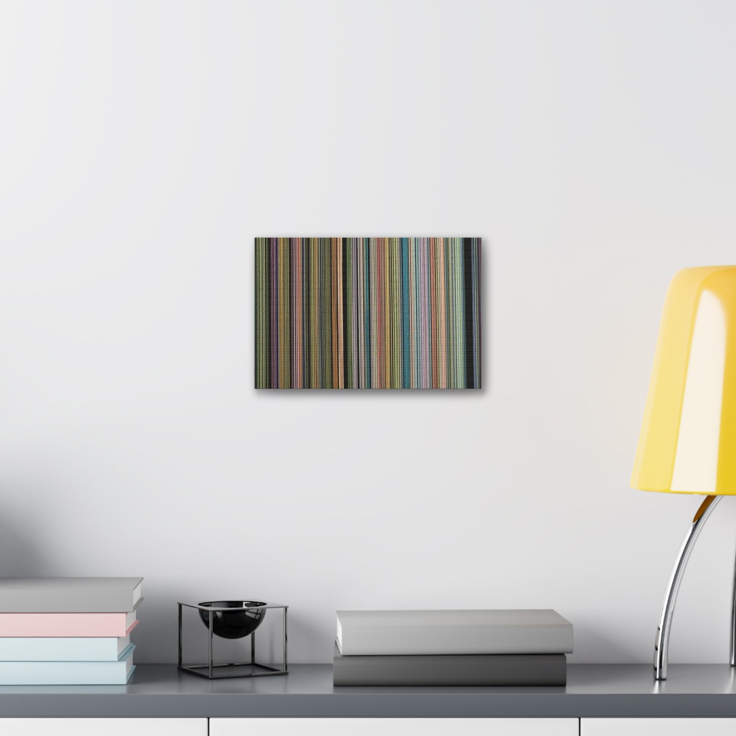 Colorful Vertical Stripes Canvas Stretched 1.5'' | Modern Abstract Wall Art