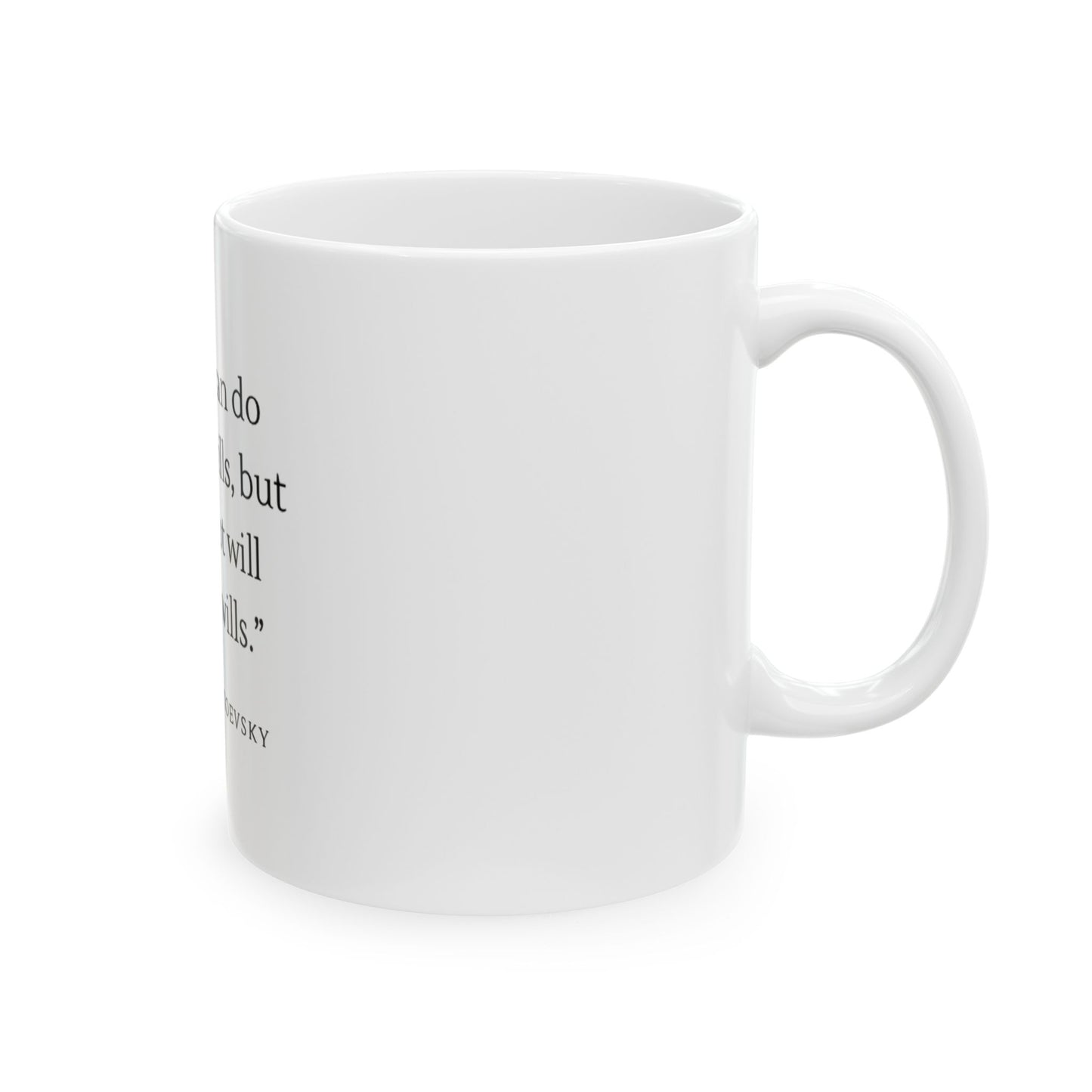 Dostoevsky Quote Ceramic Mug | Literary Quote Coffee Mug